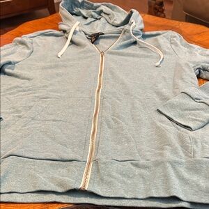 H&M Light Blue Zip-Up Women’s Hoodie Size Medium NWOT
